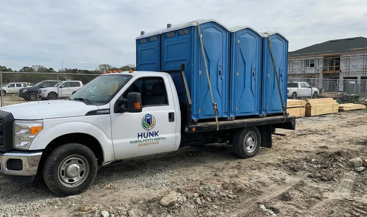 Hunk Porta Potty Rental Gainesville Service Truck